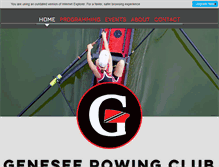 Tablet Screenshot of geneseerowingclub.com